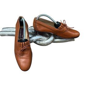Baker - Benjes Italian Brown Leather Dress Slip On Loafers Size 8.5 D